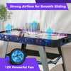 Costway Air Hockey Game Table Powered Hockey Game Table w/ 2 Pushers