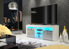 TV Unit Cabinet | TV Stand 145cm | Sideboard with High Gloss Doors | Free LED