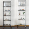 6 Tier Shelving Unit Metal Storage Rack Kitchen Bathroom & Garage Standing Shelf