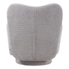 Leisure Large Swivel Chair Wing Back Chenille Fabric Upholstered Accent Armchair