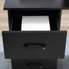 Computer Desk w/ Storage, Writing Study Table for Home Office, Black