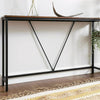 Slim Hallway Console Table Industrial Narrow Vintage Stand Sideboard Unit Metal