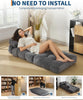 Folding Sofa Bed Sleeper Chair Convertible Single Lounger Chair with Pillow