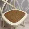 Cream Cross Back Dining Chair Comfortable & Stylish Oak Wooden Home Cafe Office