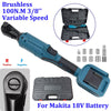 Electric 3/8" Brushless Cordless Ratchet Wrench 100N.m For Makita 18V Battery UK