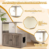 Hidden Kitty Washroom Modern Cat House Condo-Gray