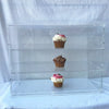 3-Tier Acrylic Bakery Pastry Display Case Cabinet Cakes Donuts Cupcakes Pastries