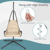 Hanging Chair with Stand Indoor Outdoor Hammock Swing Chair w/Large Padded Seat