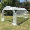 Large Walk-in Greenhouse Poly Tunnel Galvanised Garden Plants Grow Tent 4x3x2M