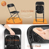 4 Pcs Black Folding Chair Foldable Computer Party Meeting Room Home Office Chair