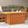 Gecheer Garden Table Dining Table Patio Bistro Tables Wax Brown 100x50x75 B6Z6