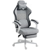 Ergonomic High Back Gaming Chair for Adults with Footrest, Lumbar Support, Grey