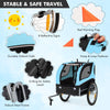 Dog Bike Trailer Folding Pet Bicycle Cart Wagon Carrier Pet Bike Safety Flag