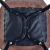 Set of 2 Faux Leather/Suede Dining Chairs Metal Legs Reception Restaurant Chair