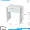 Makeup Dressing Table Set 10 LED Lighted Mirror Vanity Desk w/ Stool 3 Drawers