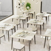 Heavy Duty Marble Slate Kitchen Dining Table Indoor Outdoor CounterPub Bar Table