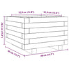Garden Planter 40x40x26.5 Solid Wood Pine G9M4
