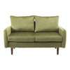 Mustard Green Velvet 2 Seater Sofa for Living Room Bedroom Lounge Couch Loveseat