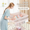 Foldable Baby Changing Table w/3 Position Adjustable Level