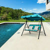 Garden Swing Chair 3 Seater Hammock Patio Outdoor Sun Shade W/ Adjustable Canopy