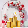 3/5PCS Metal Plinth Cylinder Dessert Cake Pedestal Wedding Flower Display Stand