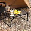 Portable Camping Table Folding Storage Fishing Outdoor Desk Mesh Top Spacesaving