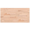 Basin Shelf Wall Mounted Steel and Solid Wood Beech