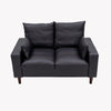 2 Seater faux leather/Linen Fabric Love Seat Sofa Armchair with Footstool Couch