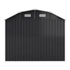 XL Large Metal Garden Shed Apex Roof With Foundation Storage House 7.5X4FT Black