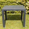 Garden Patio Bistro Chairs Table Set Grey Plastic Coffee Outdoor Furniture Set