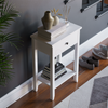 Console Table 1 Drawer White Storage Wood Side Sofa Hallway Entrance Furniture