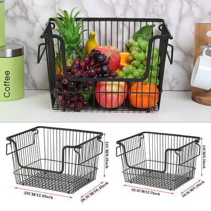 Large Metal Handy Basket Organizer School Office Kitchen Pharmacy Storage Basket