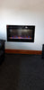 2025 TRUFLAME™ 36 INCH WIDE LED FLAMES BLACK GLASS WALL MOUNTED ELECTRIC FIRE