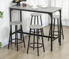 Bar Table Set 5 Piece Stools Industrial Dining Breakfast Table for Kitchen Home