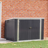 Galvanised Outdoor Garden Shed Pent Roof Bike Storage Yard Store Tool Shed House