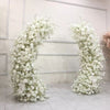 2M Wedding Metal Flower Stand Hoop Half Moon Shape Arch Flower Garland Frame UK