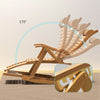Folding Bamboo Sofa Rocking Chair Garden Sun Lounger Recliner Armchair RelaxSeat