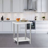 Stainless Steel Commercial Catering Table Work Bench Food Prep Kitchen Shelf UK