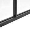 Retro Window Style Black Metal Metal Frame Wall Mirror Garden Home Hallway Decor