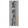 Highboard Grey Sonoma 34.5x34x180 cm Engineered Wood vidaXL