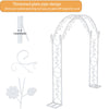 Metal Wedding Garden Arch Backdrop Stand Flower Plant Climbing Trellis