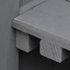 Outdoor Garden Storage Shed Tool Wooden Box w/ Hinged Roof 74x43x88cm, Grey