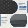 Outdoor Conversation Furniture Set w/ Ottomans-Grey