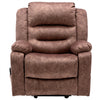 Velvet Electric Riser & Recliner Armchair 8 Point Heated Massage Sofa Arm Chair