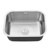 1.0 Sink 580x460x225mm Single Bowl Stainless Steel Kitchen Sink Undermount