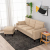 Panana Linen Fabric Sofa 1, 2 or 3 Seater Modern Couch Suite Set ottoman