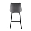 2x Velvet Bar Stool Metal Leg Breakfast Pub Chairs Kitchen Counter Furniture