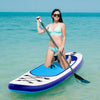 10FT Inflatable Stand up Paddle Board Surfboard SUP Board White+Blue