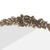 Traditional Arched Wall Mirror Gold Baroque Inspired Carved Framed Vanity Mirror