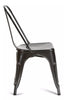 Style Industrial Metal Dining Chairs Vintage Retro Kitchen Cafe Stacking
